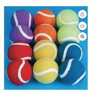 Set Of 12 Vibrant Kids Practice Tennis Ball